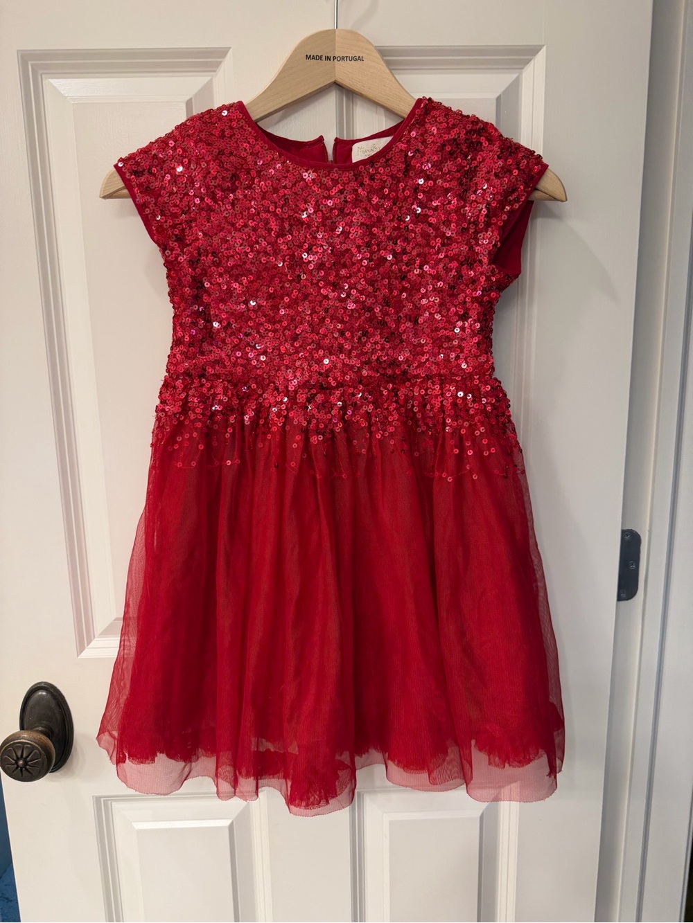 Mini Boden Red Sequin Party Dress
